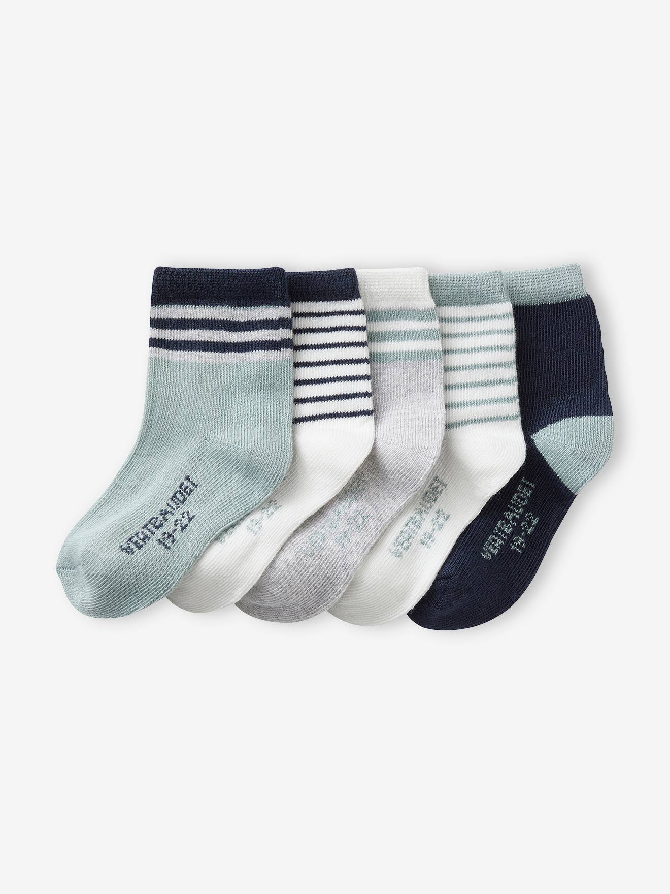 5er-Pack Jungen Baby Socken BASIC Oeko-Tex von Vertbaudet