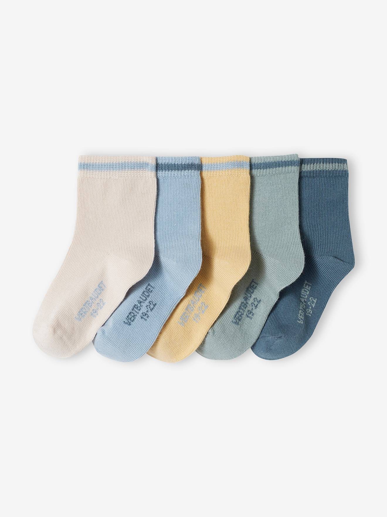 5er-Pack Jungen Baby Socken BASICS Oeko-Tex von Vertbaudet