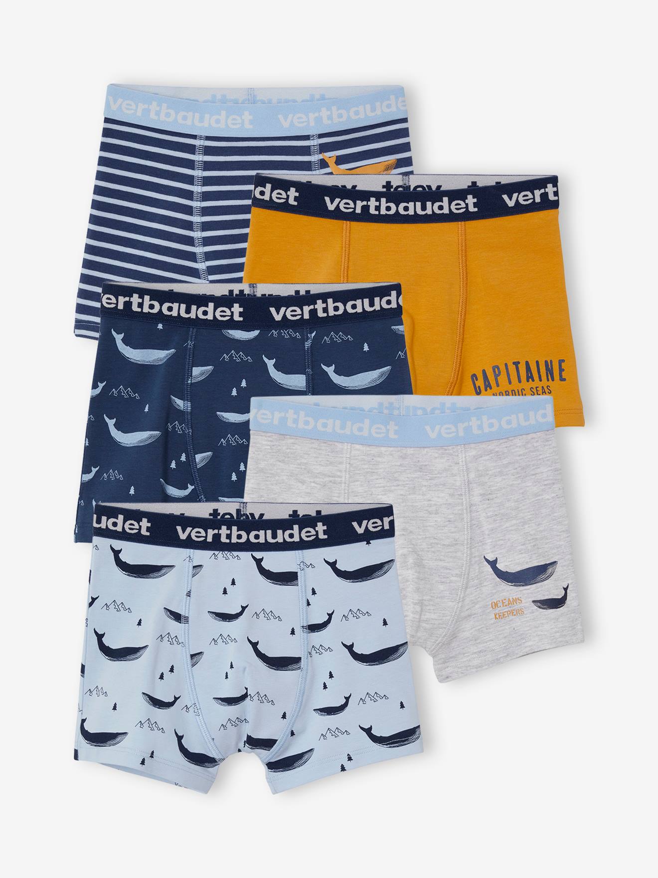 5er-Pack Jungen Boxershorts von Vertbaudet