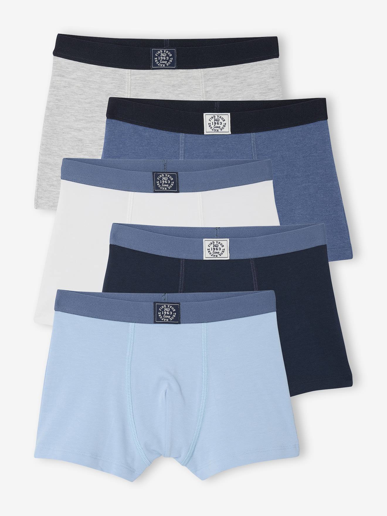 5er-Pack Jungen Boxershorts BASIC von Vertbaudet