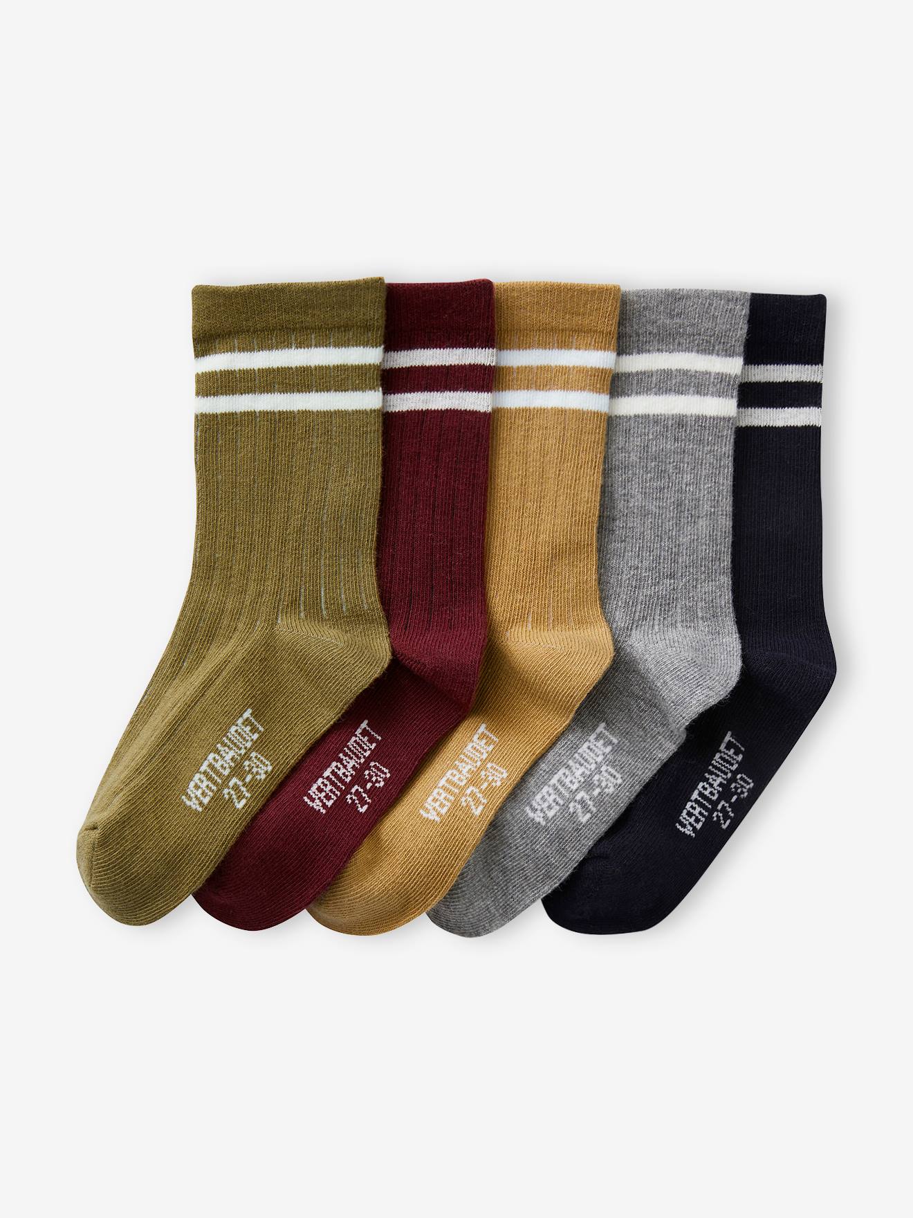 5er-Pack Jungen Socken BASICS Oeko-Tex von Vertbaudet