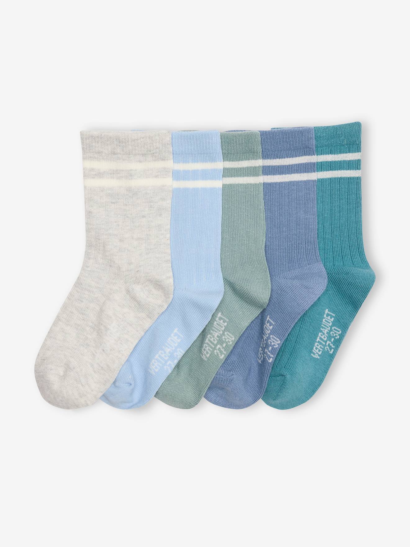 5er-Pack Jungen Socken BASICS von Vertbaudet