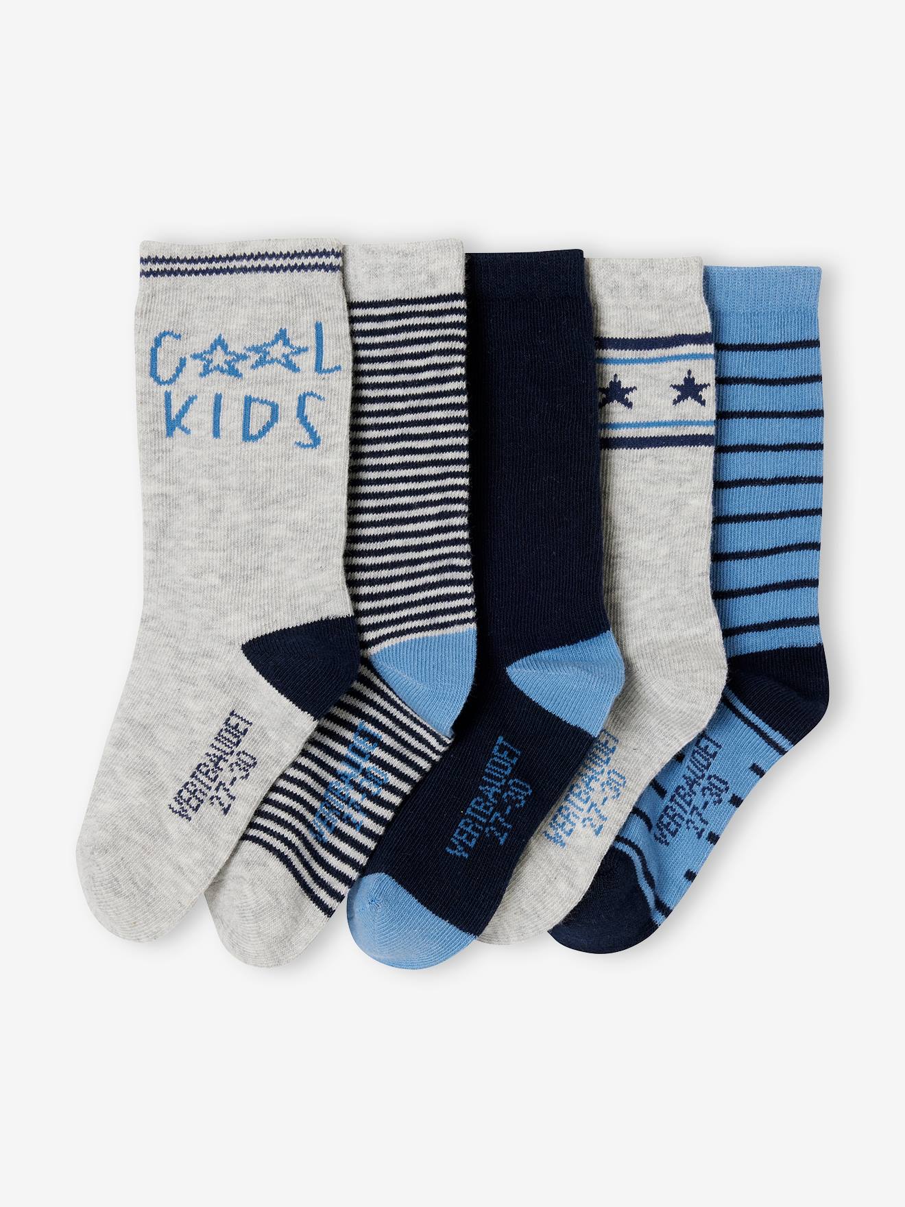 5er-Pack Jungen Socken COOL KIDS azur von Vertbaudet