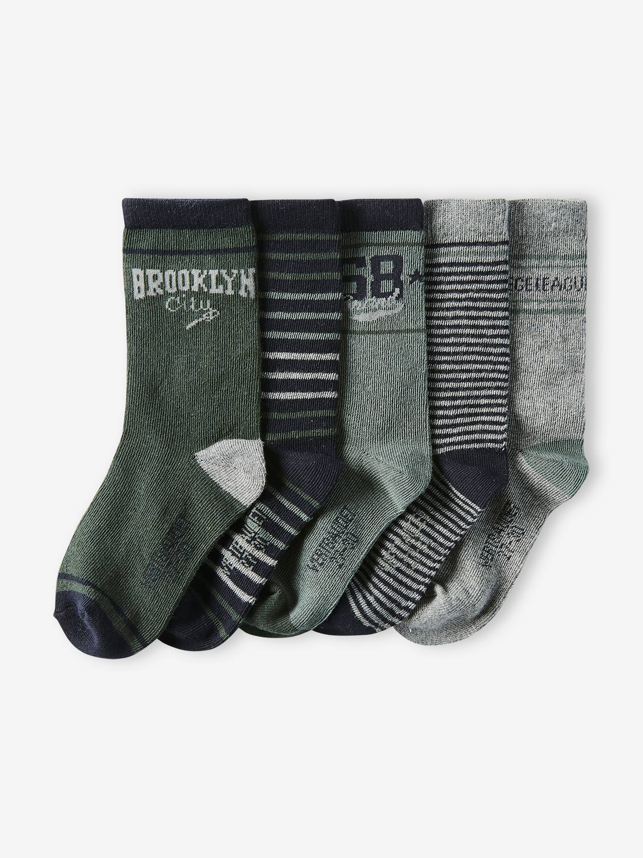 5er-Pack Jungen Socken Oeko-Tex von Vertbaudet