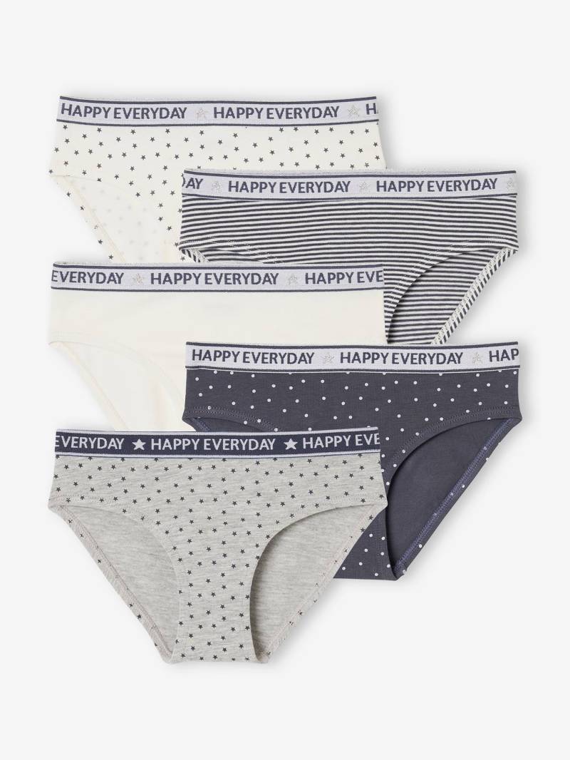 5er-Pack Mädchen Slips HAPPY EVERYDAY von Vertbaudet
