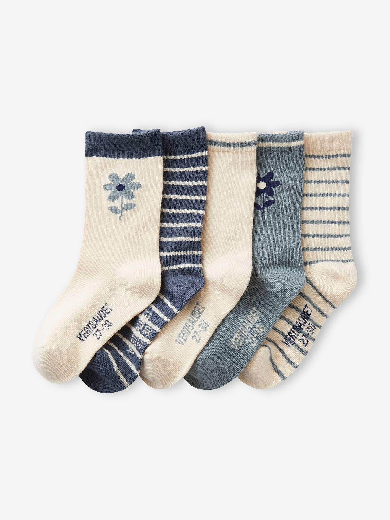 5er-Pack Mädchen Socken BASIC Oeko-Tex von Vertbaudet