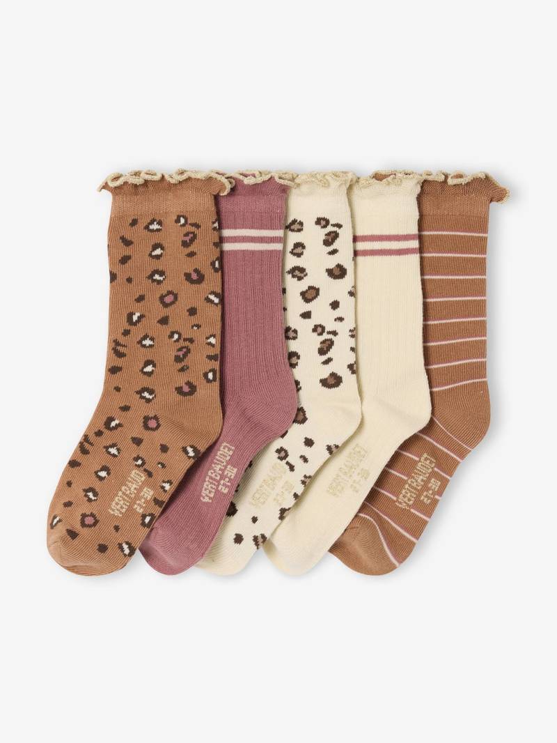 5er-Pack Socken LEOPARD von Vertbaudet