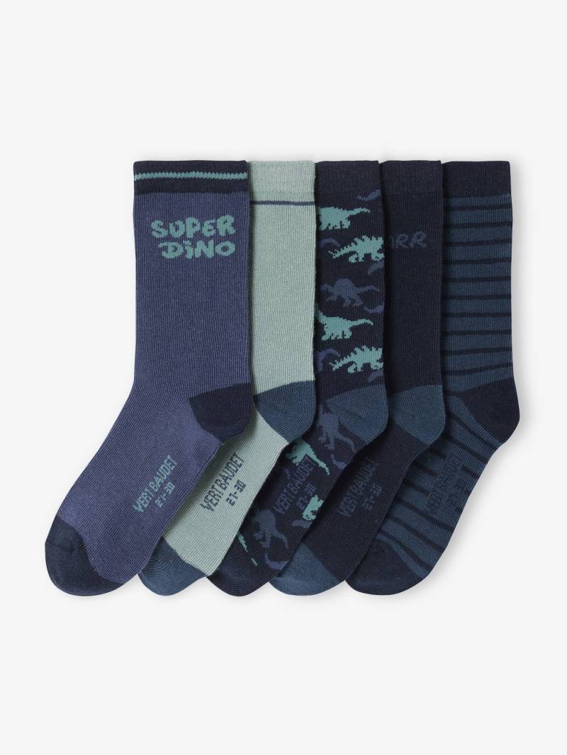 5er-Pack Socken SUPER DINO von Vertbaudet