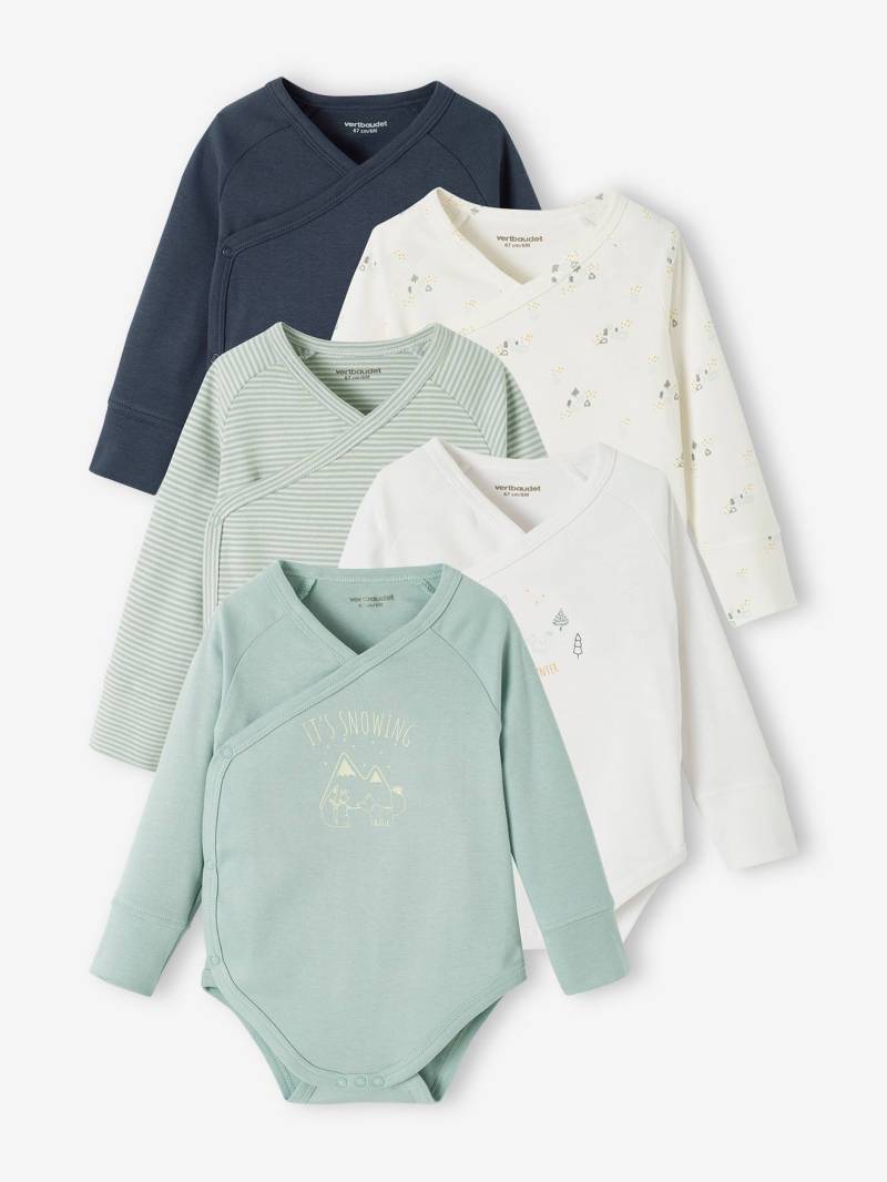 5er-Pack mitwachsende Baby Wickelbodys von Vertbaudet