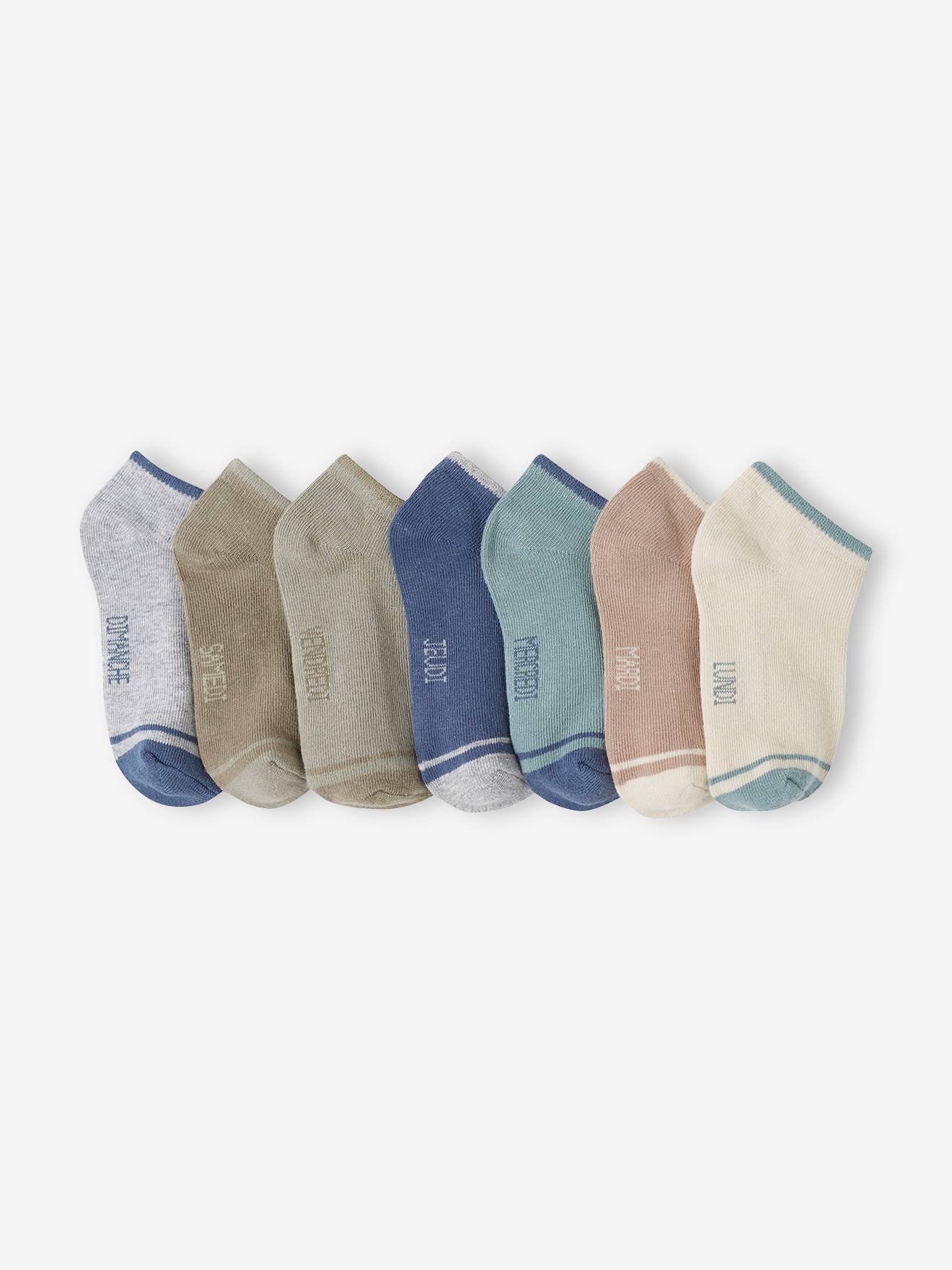 7er-Pack Jungen Sneakersocken BASIC Oeko-Tex von Vertbaudet