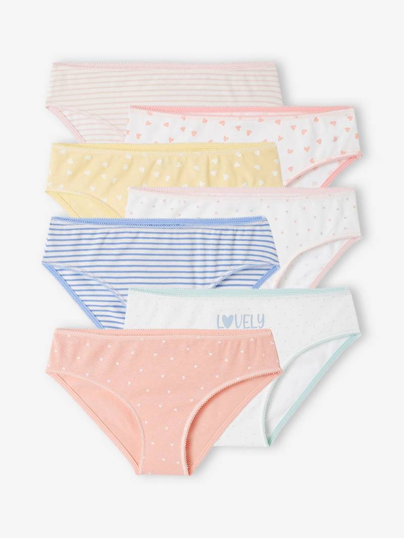 7er-Pack Mädchen Slips BASIC von Vertbaudet