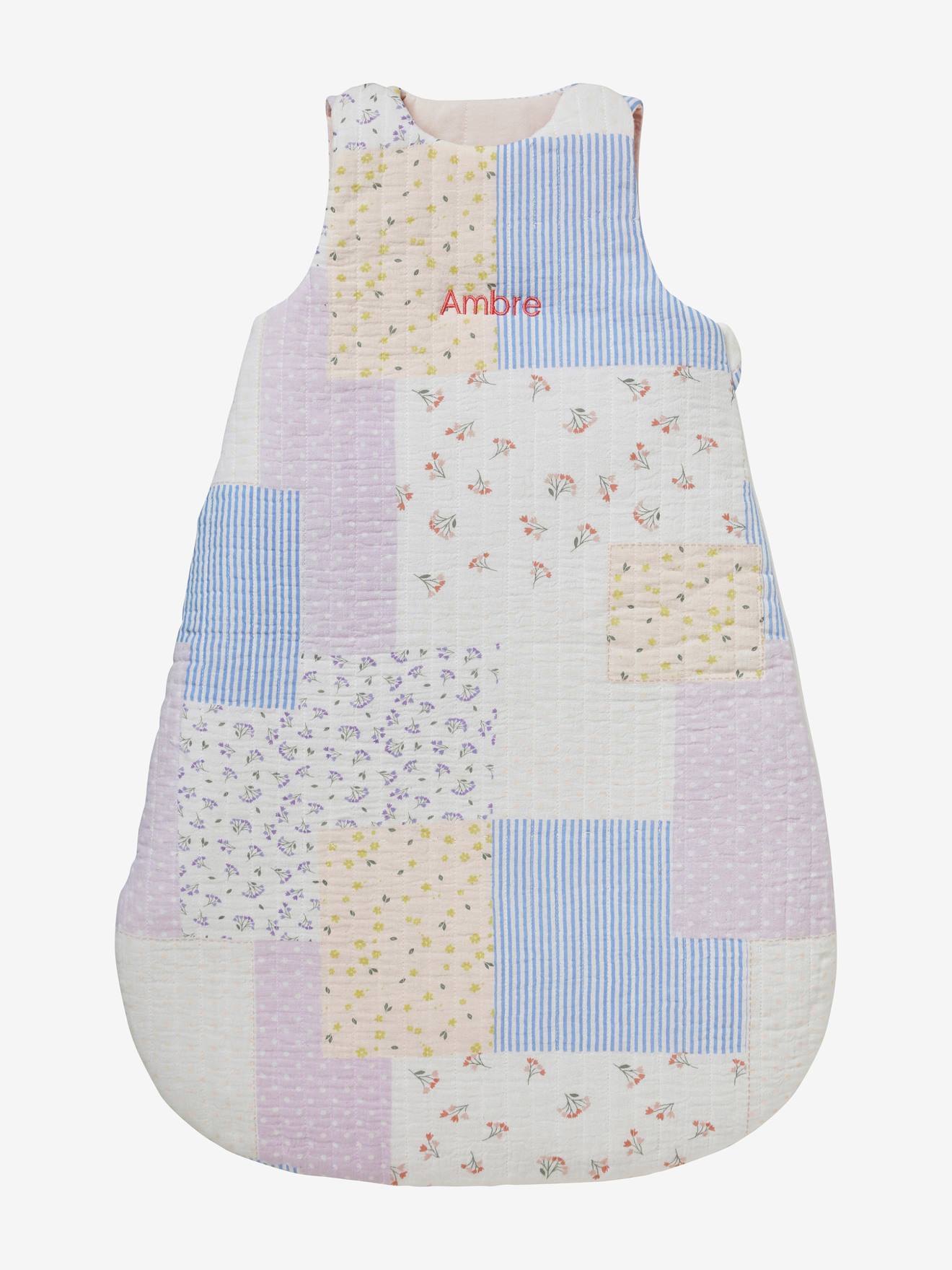 Ärmelloser Baby Schlafsack SOMMERHAUS Oeko-Tex personalisierbar von Vertbaudet