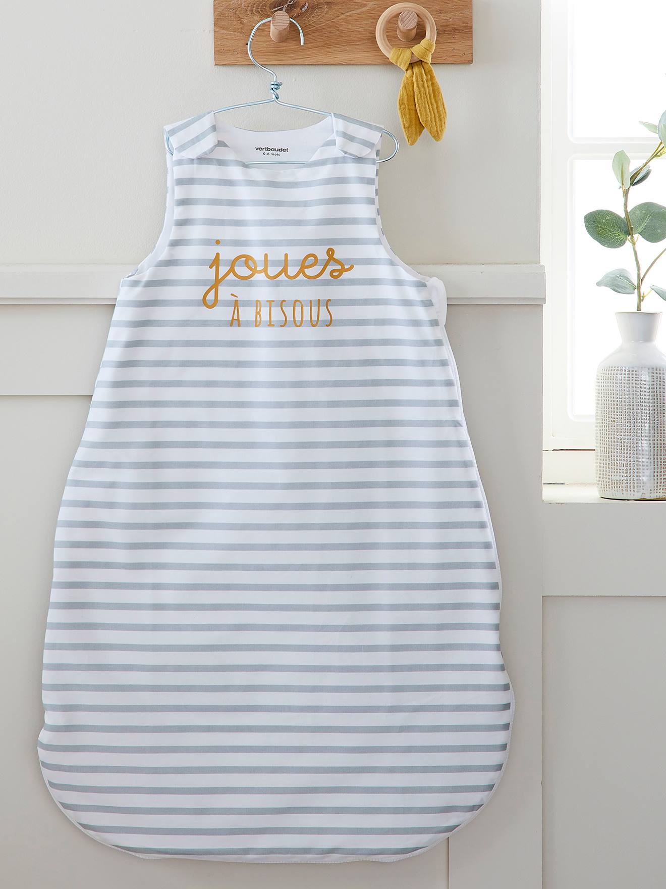 Ärmelloser Baby Sommerschlafsack JOUES À BISOUS von Vertbaudet