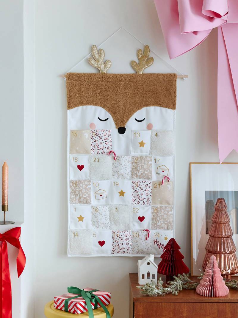 Adventskalender RENTIER mit enem Geweih von Vertbaudet