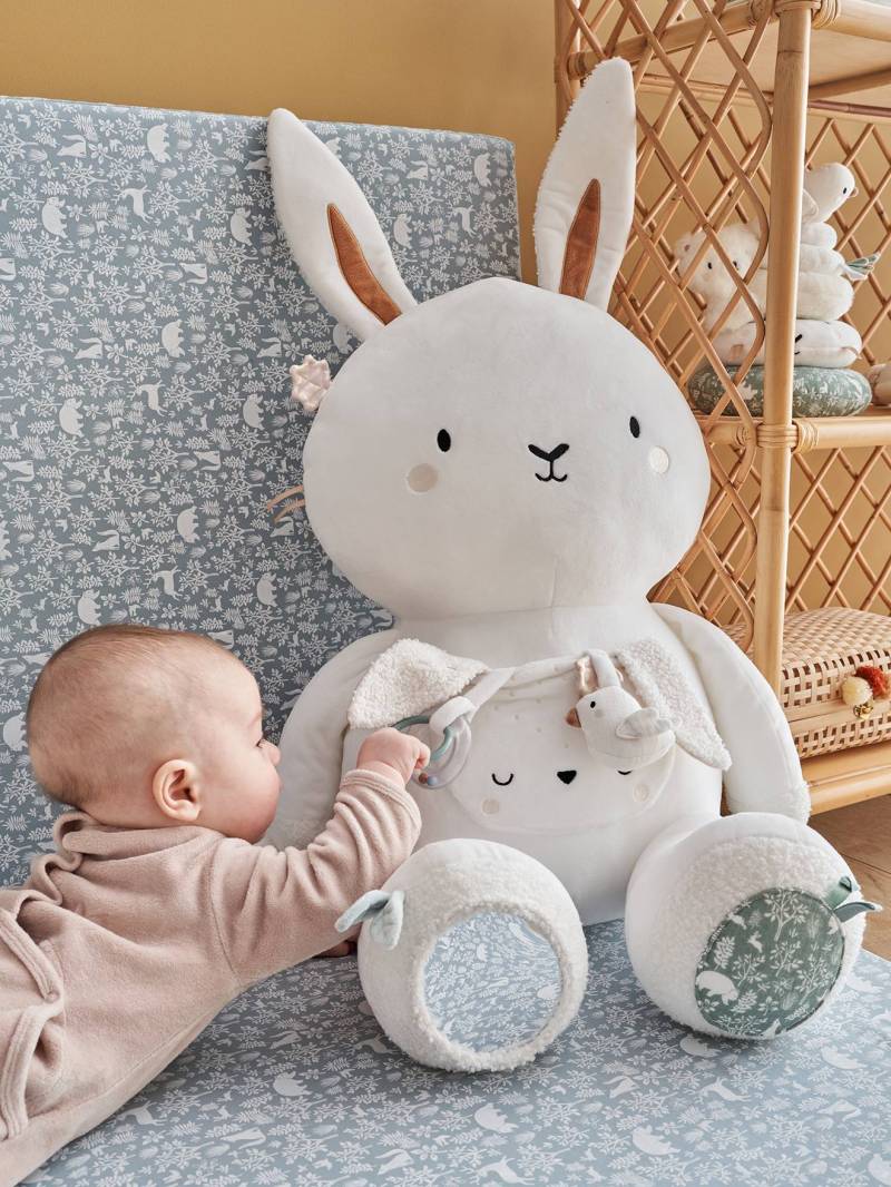 Baby Activity-Plüschtier HASE salbei von Vertbaudet