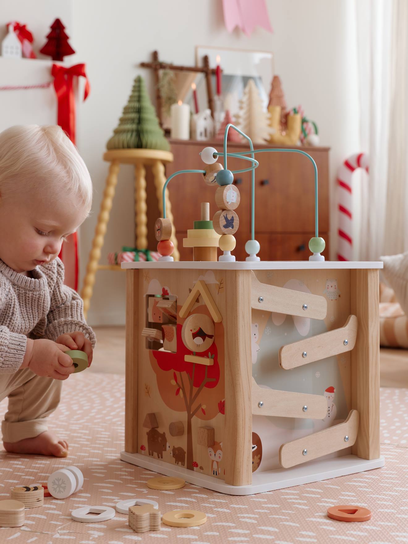 Baby Activity-Würfel 4 Jahreszeiten Konges Sløjd von Vertbaudet