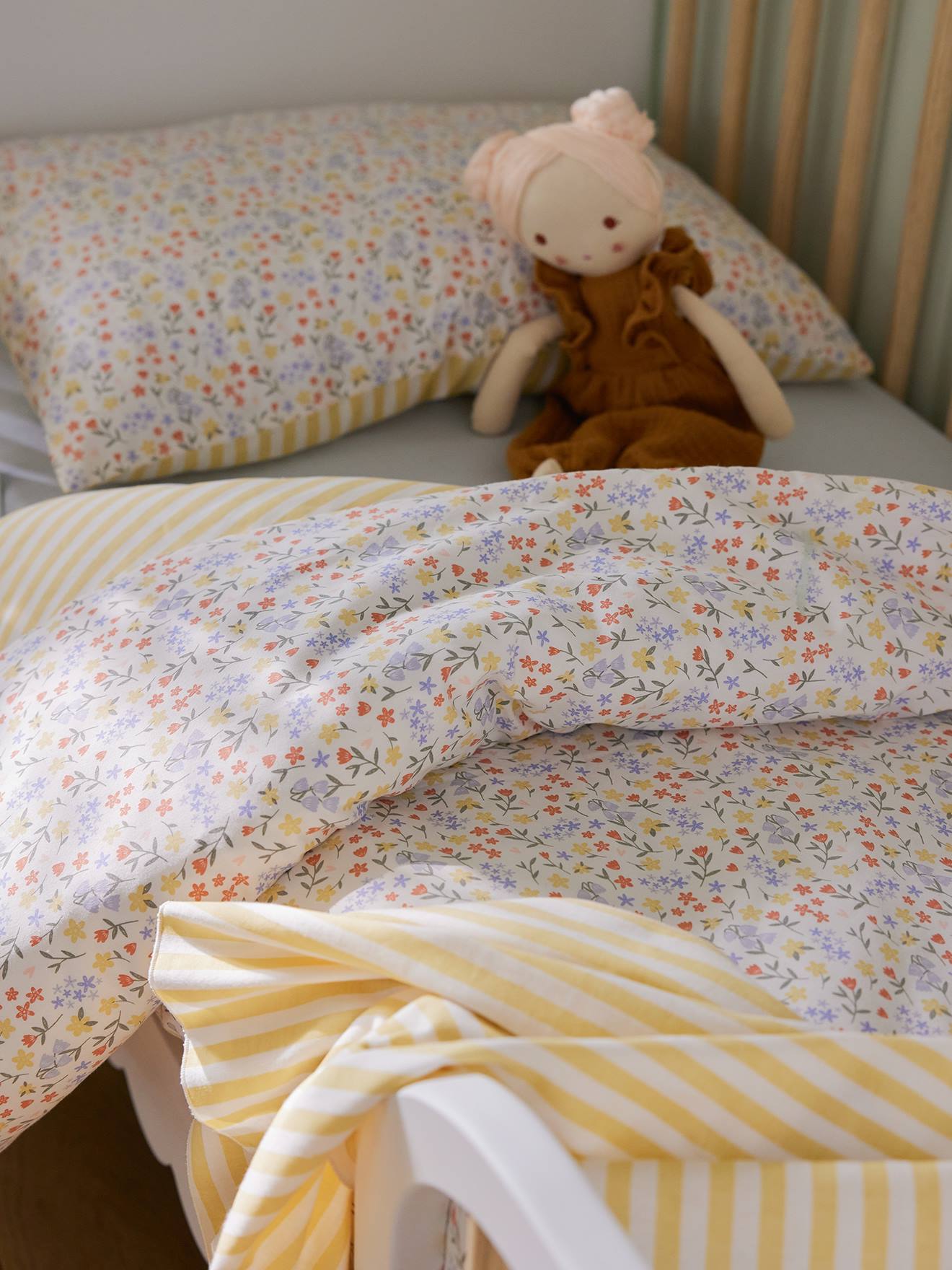 Baby Bettbezug ohne Kissenbezug GIVERNY Oeko-Tex von Vertbaudet