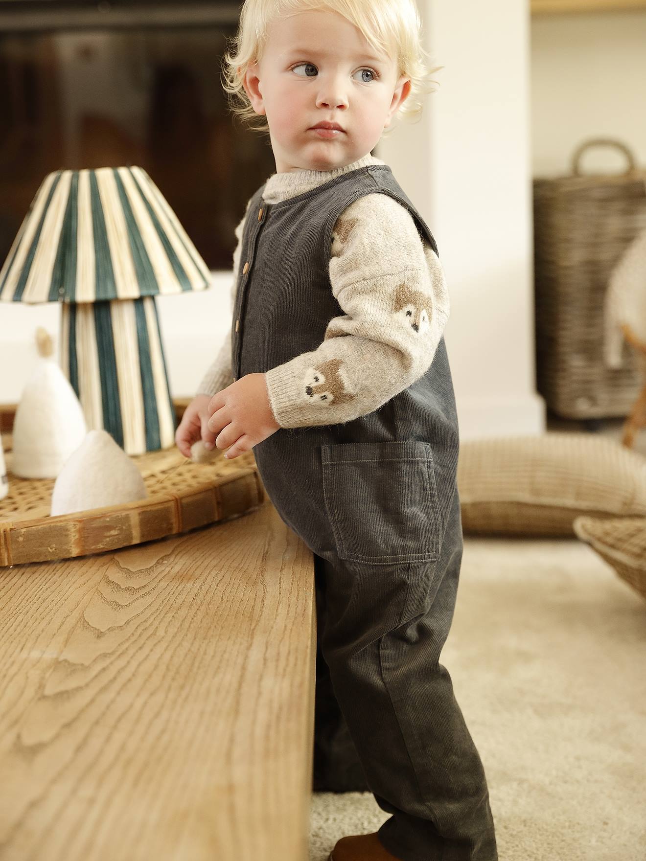 Baby Overall aus Feincord von Vertbaudet