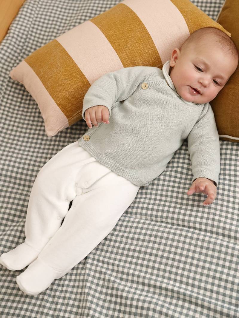 Baby Geschenk-Set zur Geburt: Strickjacke von Vertbaudet