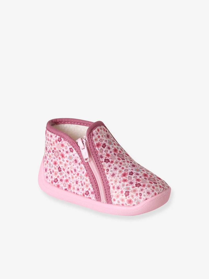 Baby Hausschuhe mit Reißverschluss von Vertbaudet