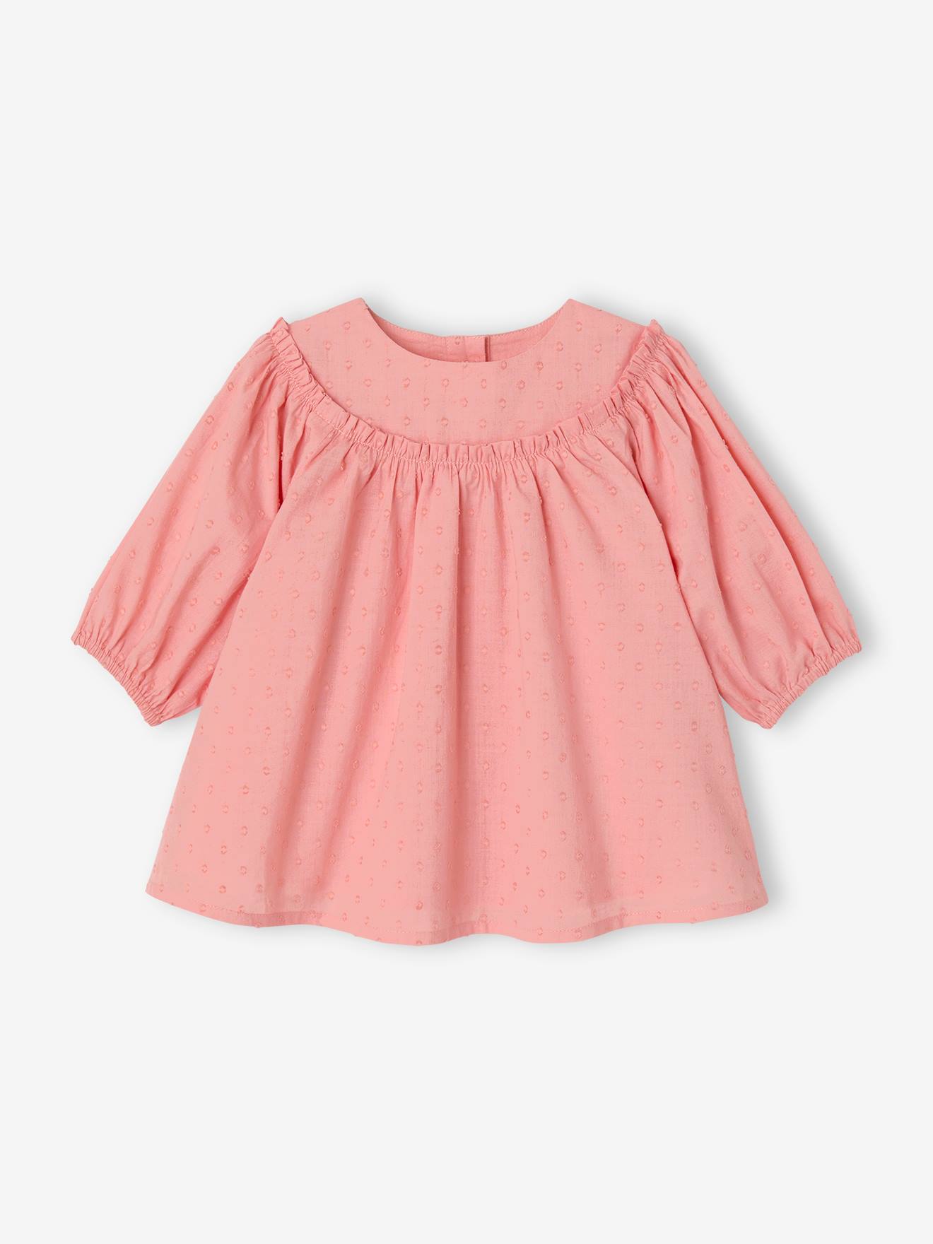 Baby Kleid mit Plumetismuster von Vertbaudet