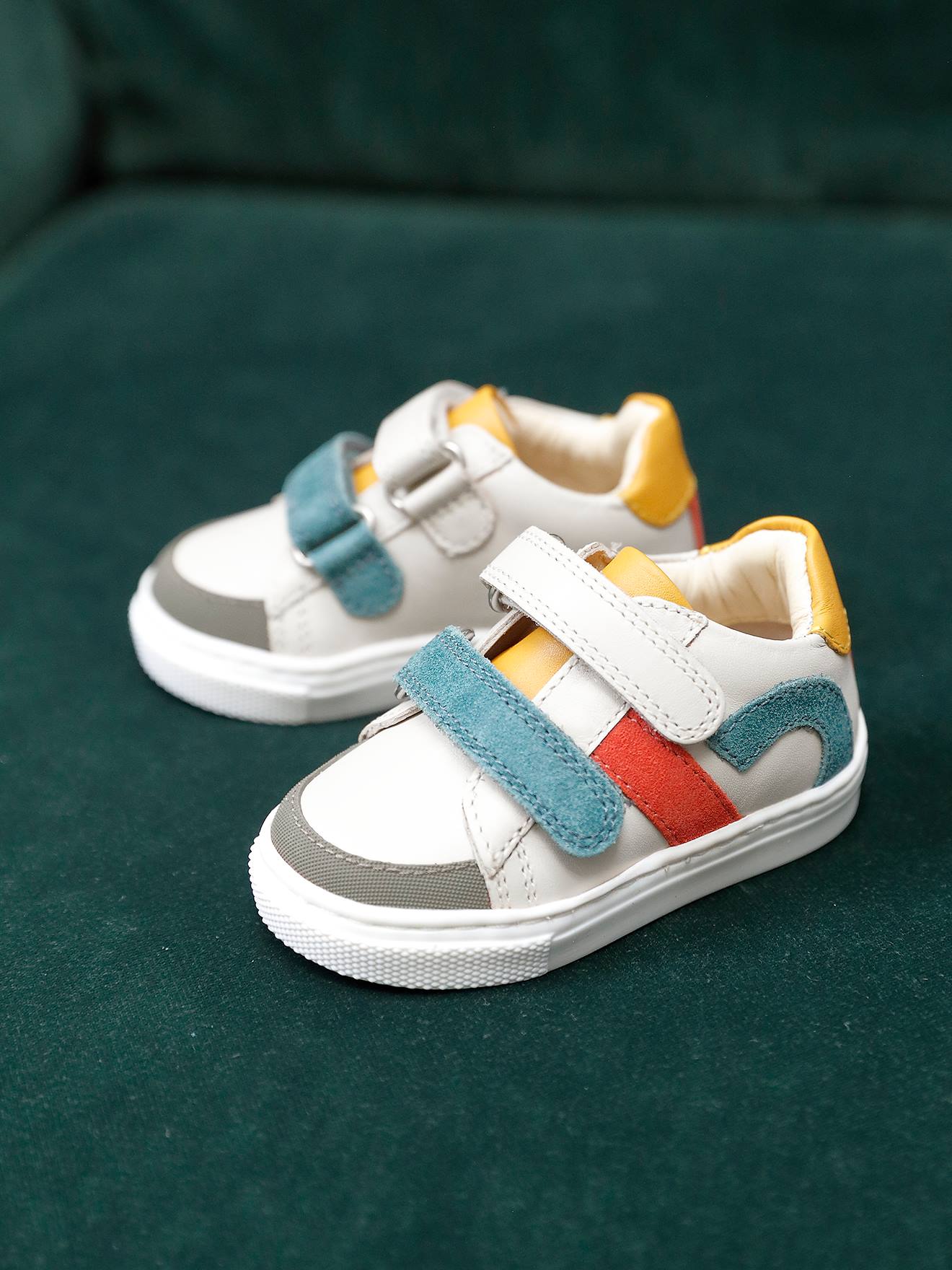 Baby Klett-Sneakers von Vertbaudet