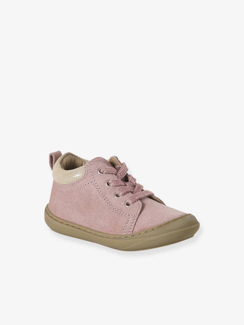 Baby Lauflernboots aus weichem Leder mit Schnürung von Vertbaudet