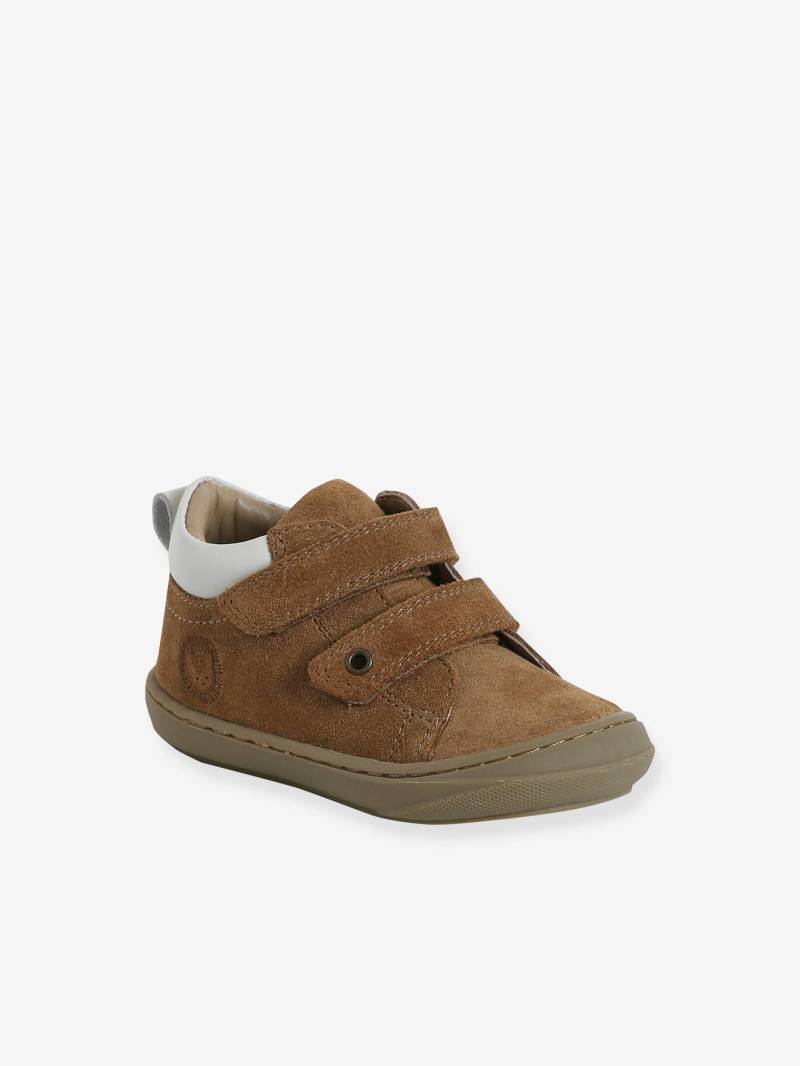 Baby Lauflernschuhe mit Klett aus weichem Leder von Vertbaudet
