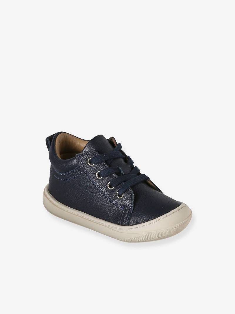 Baby Lauflernschuhe mit Schnürung aus weichem Leder von Vertbaudet
