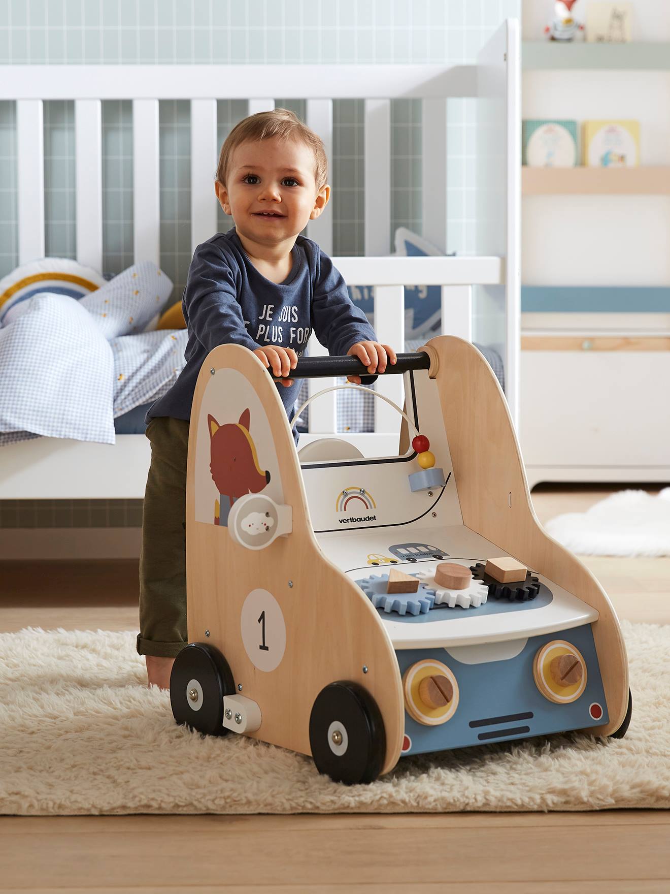 Baby Lauflernwagen mit Bremse von Vertbaudet