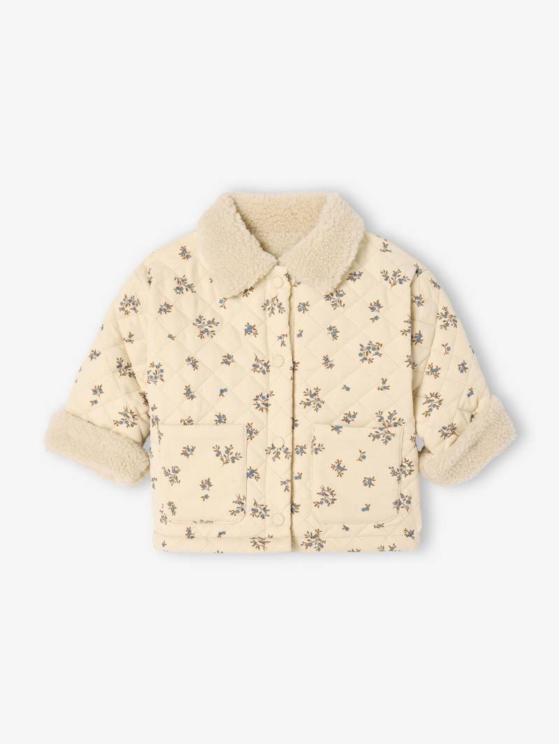 Baby Samt-Steppjacke mit Recycling-Polyester vanille Baby Samt-Steppjacke mit Recycling-Polyester vanille von Vertbaudet