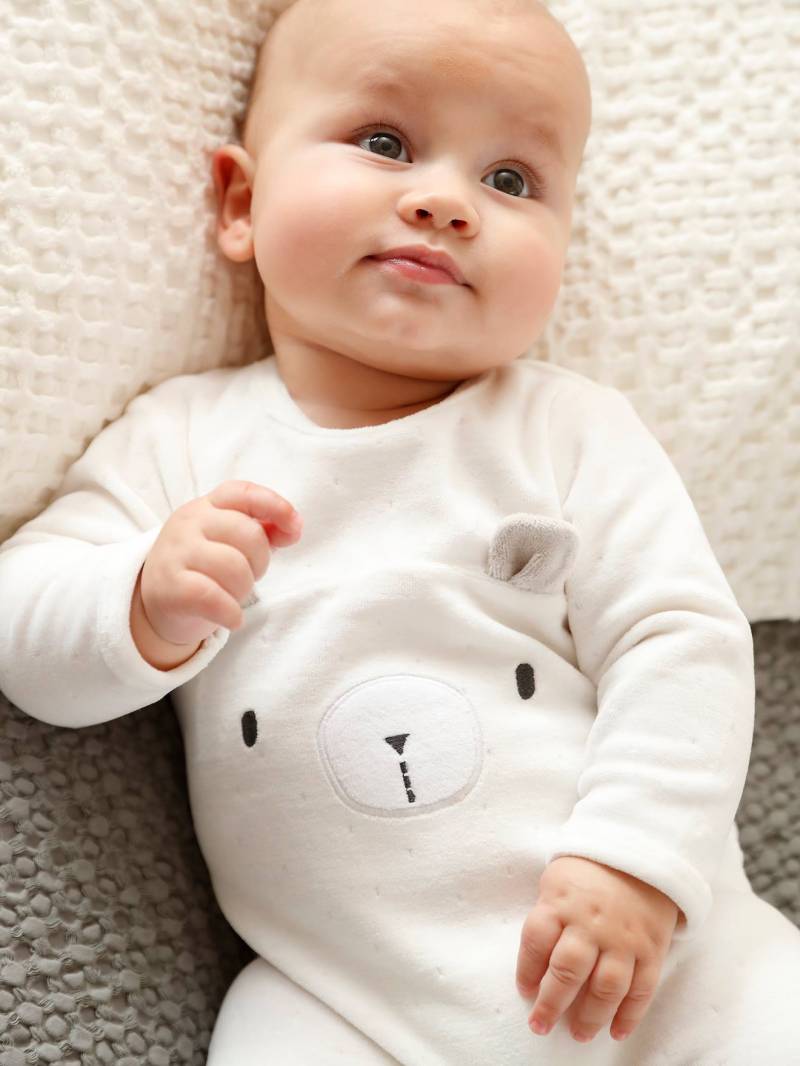 Baby Samt-Strampler von Vertbaudet