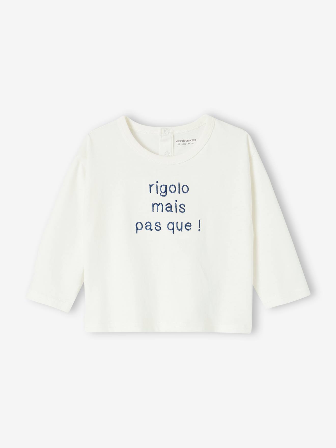 Baby Shirt aus Bio-Baumwolle mit Message von Vertbaudet