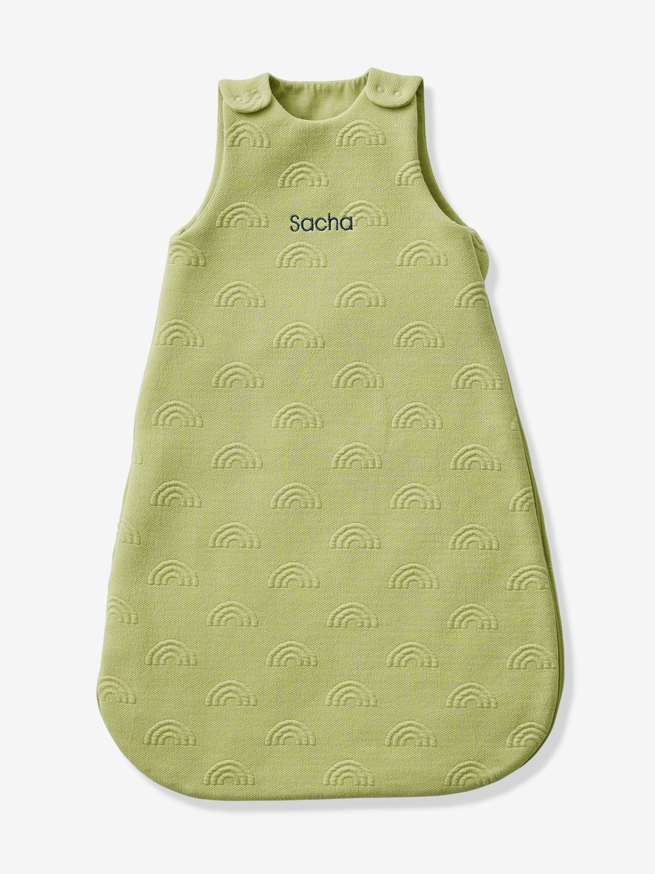 Baby Sommerschlafsack JACQUARD personalisierbar Oeko-Tex n regenbogen von Vertbaudet