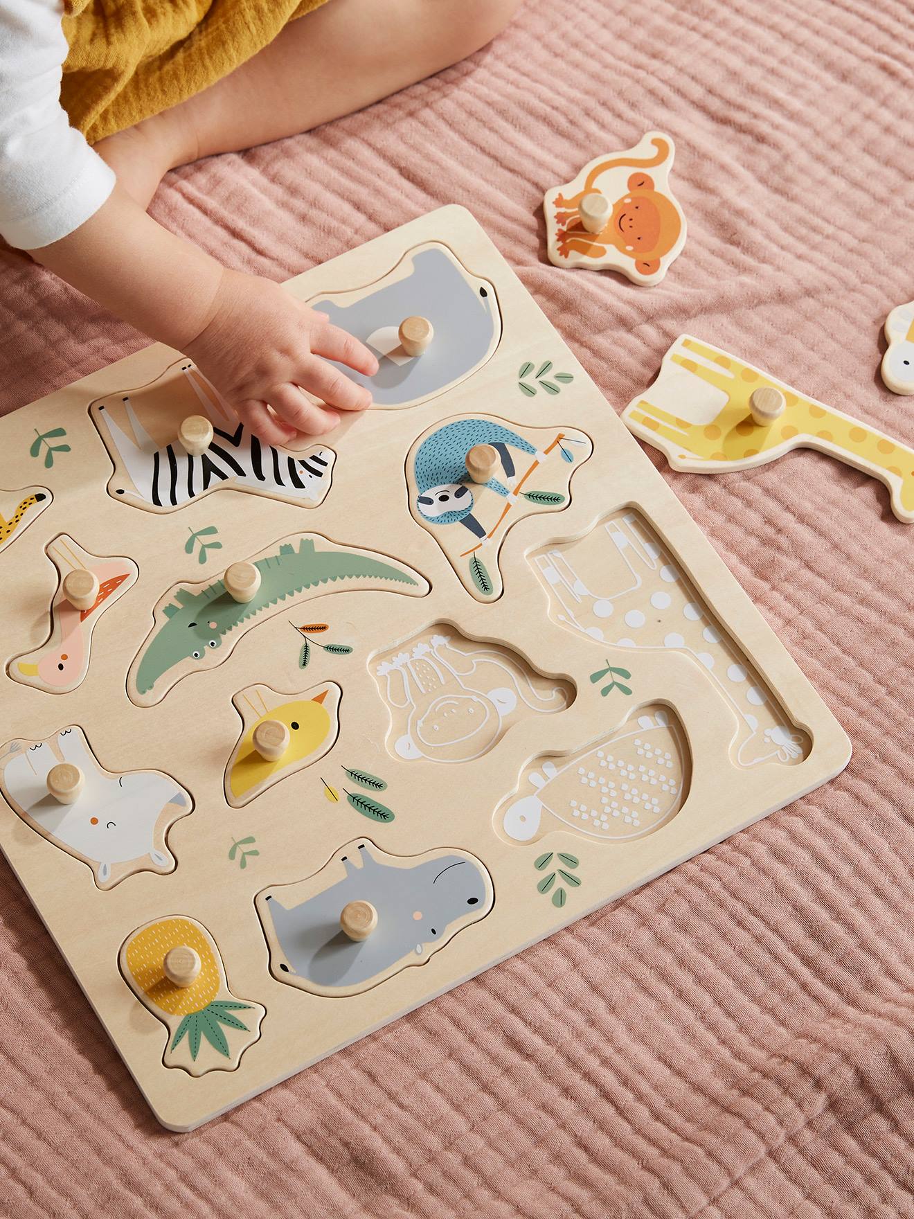 Baby Steckpuzzle DSCHUNGEL von Vertbaudet