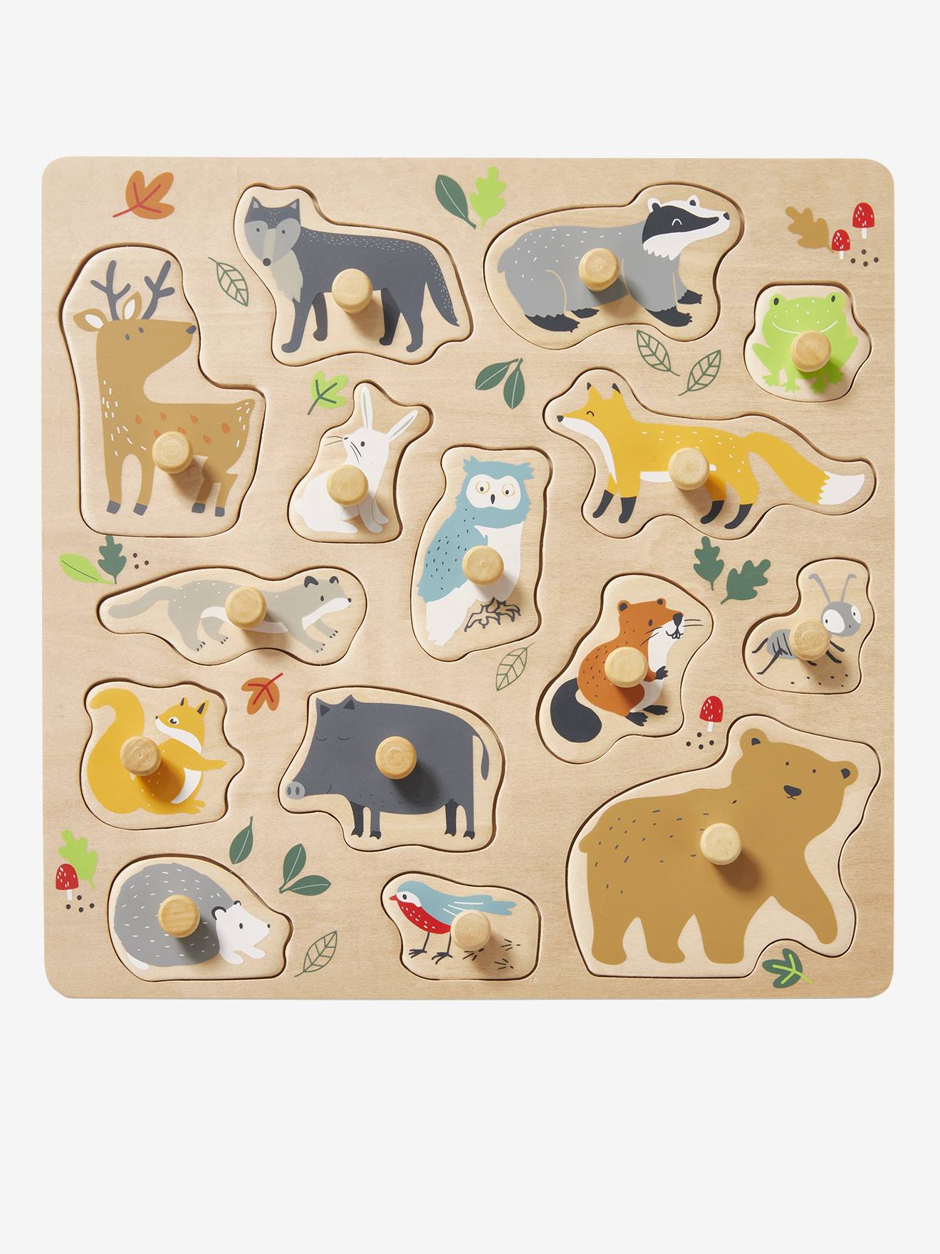 Baby Steckpuzzle TIERE FSC® von Vertbaudet