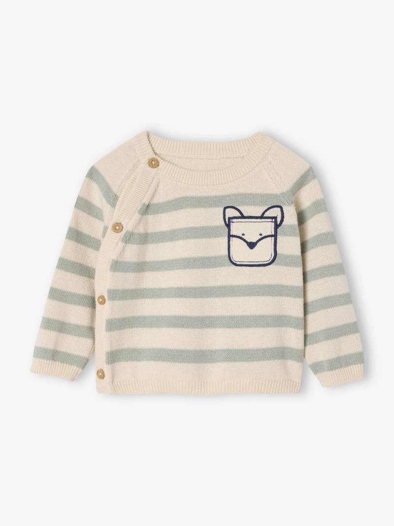 Baby Strickpullover mit Ziertasche Baby Strickpullover mit Ziertasche von Vertbaudet