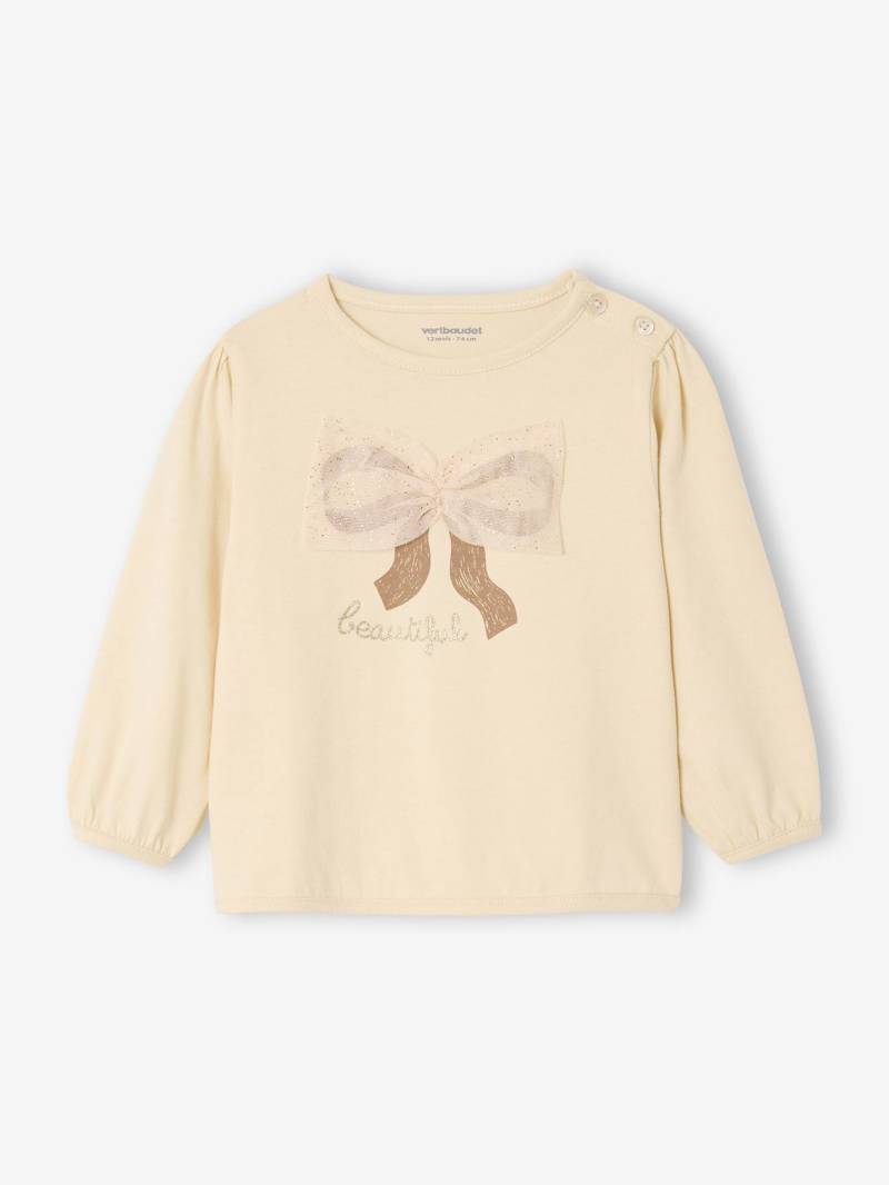 Baby Shirt mit Tüll-Schleife von Vertbaudet