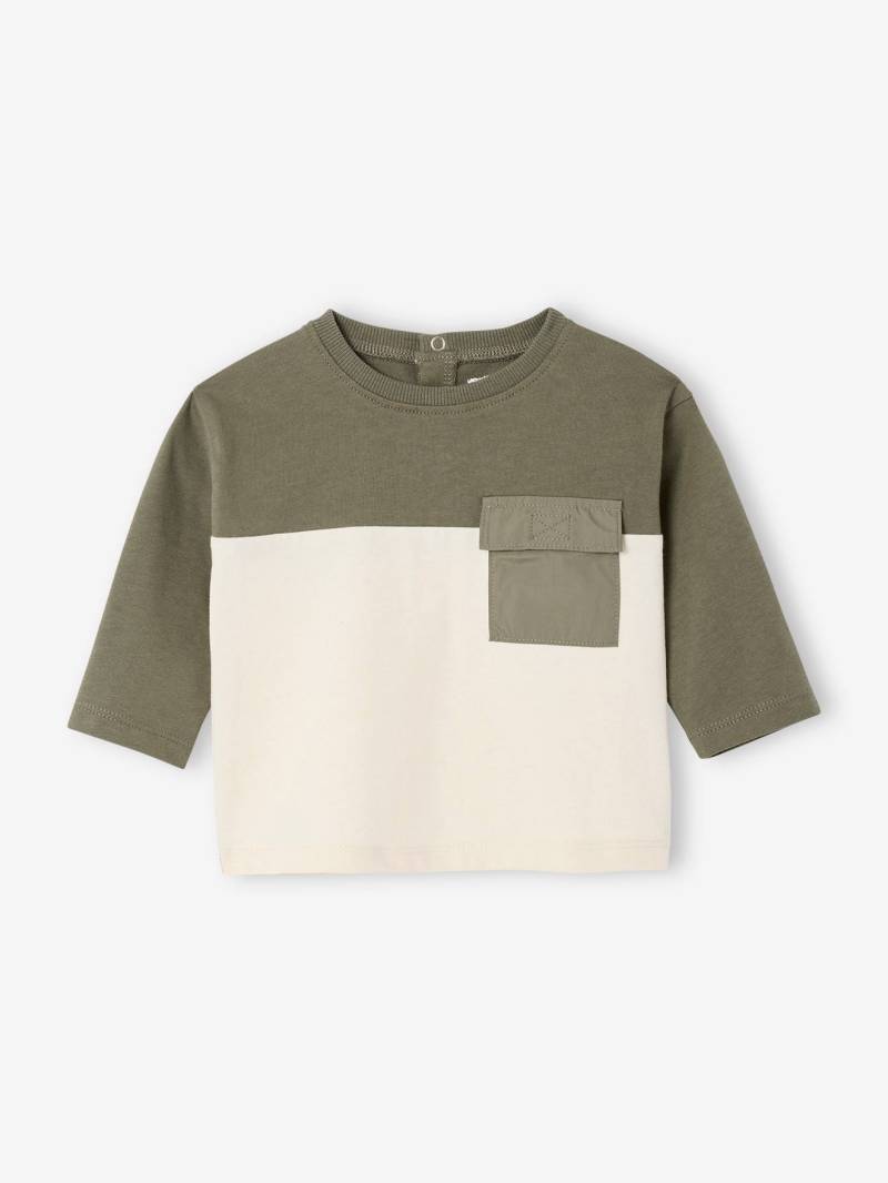 Baby Shirt Colorblock-Design von Vertbaudet