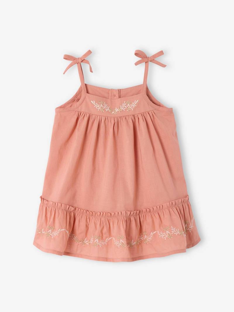 Baby Trägerkleid aus besticktem Voile von Vertbaudet