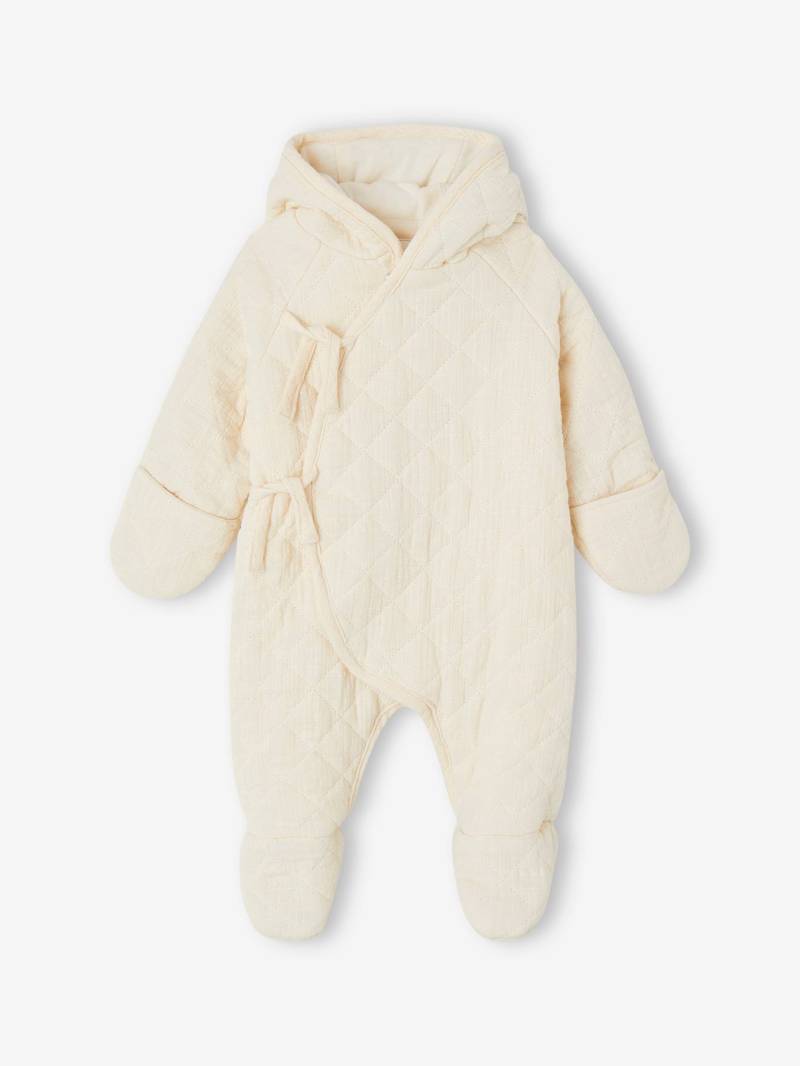 Baby Winter-Overall aus Musselin mit Recycling-Polyester Baby Winter-Overall aus Musselin mit Recycling-Polyester von Vertbaudet