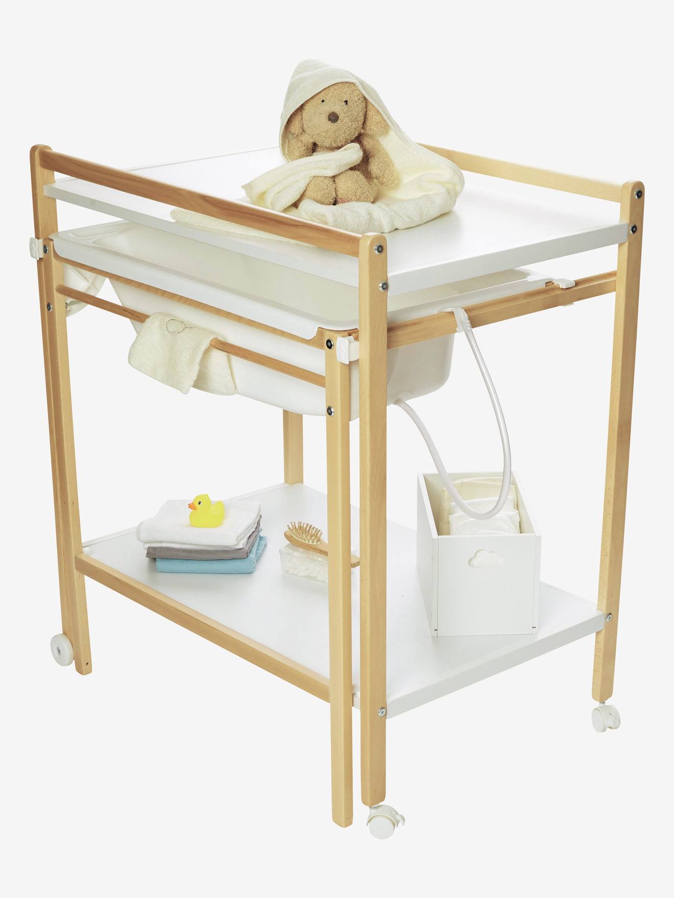 Babyzimmer Wickeltisch mit Badewanne MAGICTUB von Vertbaudet