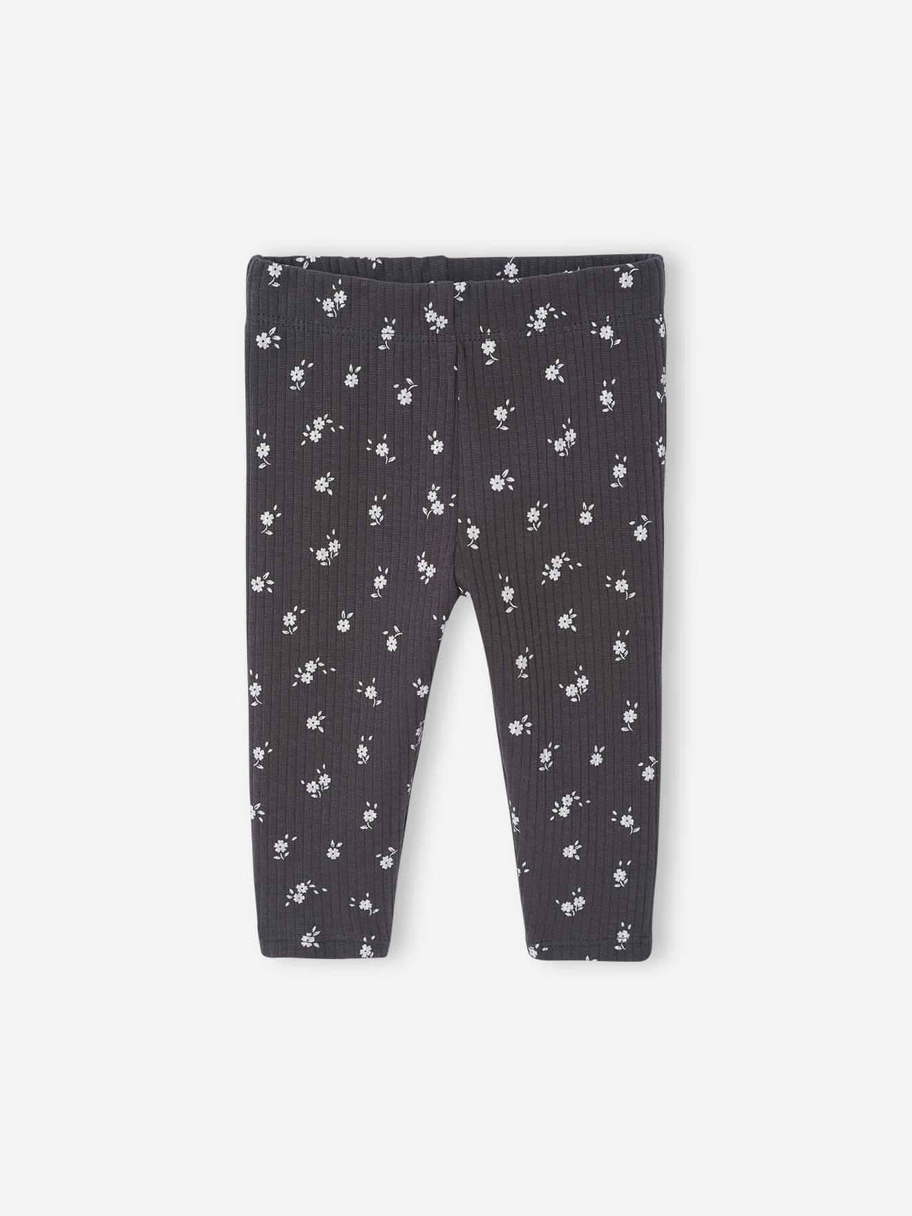 Bio-Kollektion: Gemusterte Baby Leggings aus Rippjersey Bio-Kollektion: Gemusterte Baby Leggings aus Rippjersey von Vertbaudet