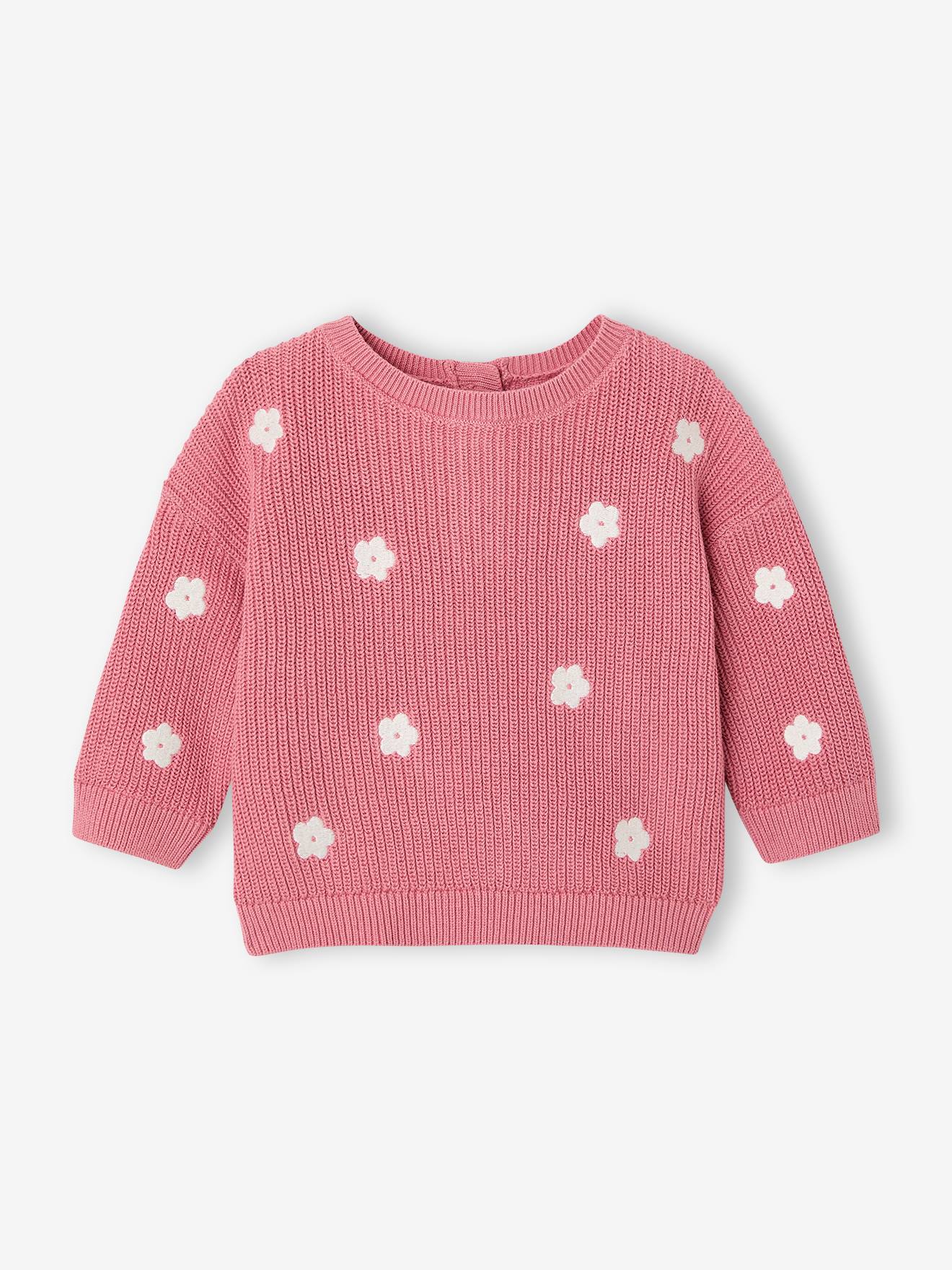 Bestickter Baby Pullover von Vertbaudet