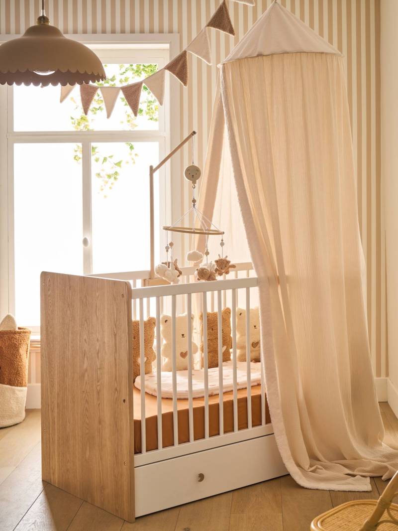 Betthimmel aus Teddyfleece für Kinderzimmer von Vertbaudet