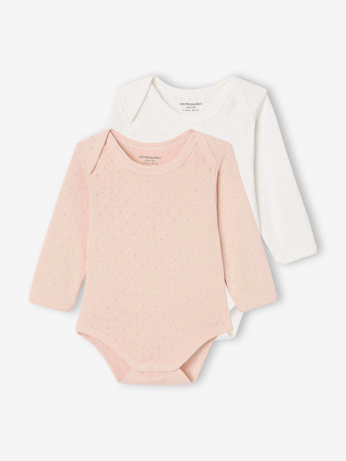 Bio-Kollektion: 2er-Pack Baby Langarmbodys mit von Vertbaudet