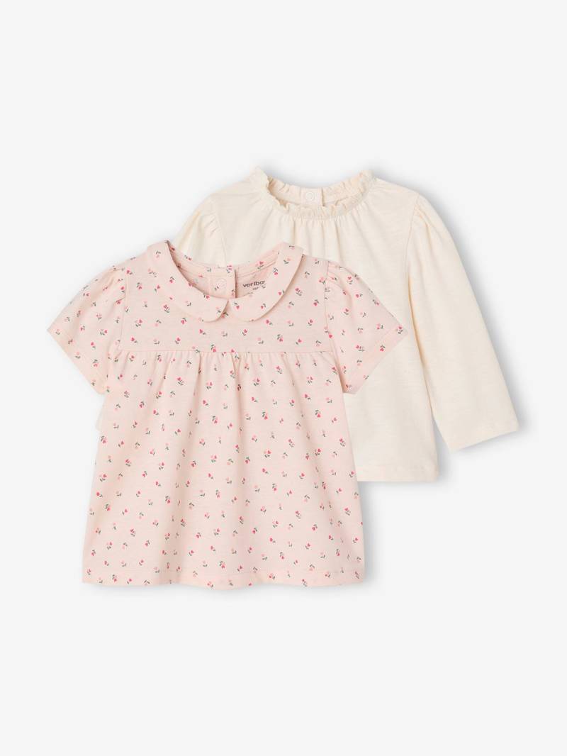 Bio-Kollektion: 2er-Pack Baby Shirts von Vertbaudet