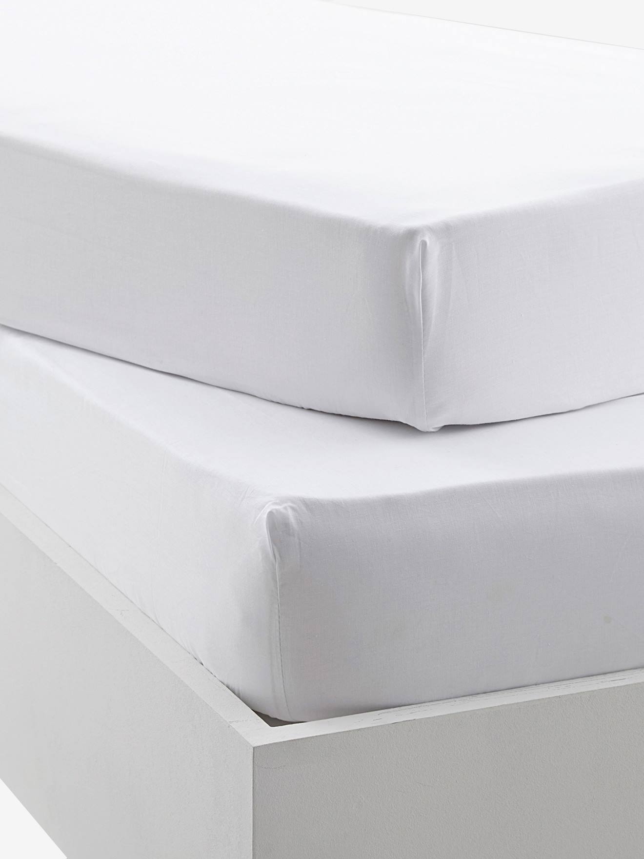Bio-Kollektion: 2er-Pack Baby Spannbettlaken von Vertbaudet