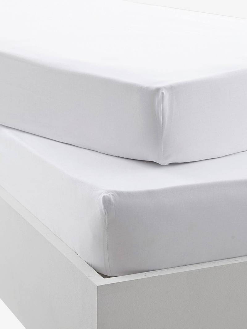 Bio-Kollektion: 2er-Pack Baby Spannbettlaken von Vertbaudet