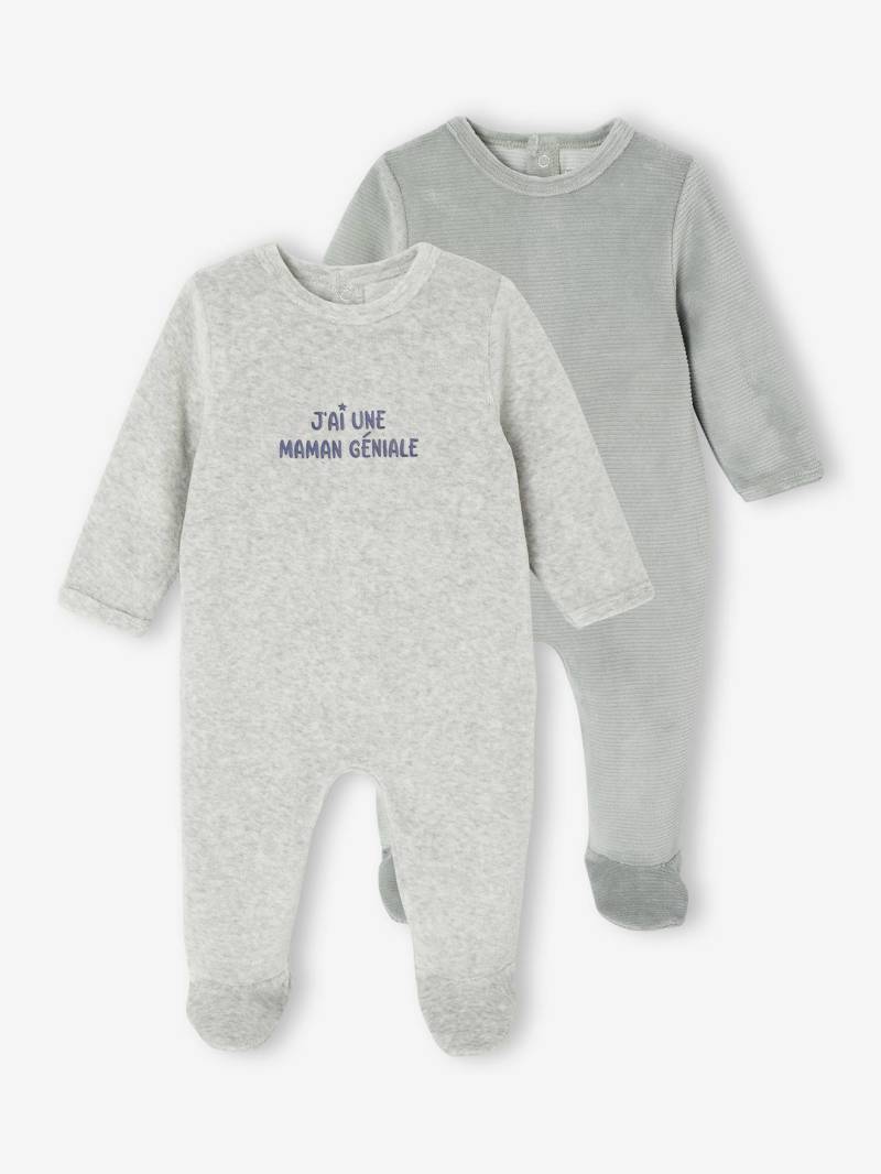 Bio-Kollektion: 2er-Pack Baby Strampler von Vertbaudet